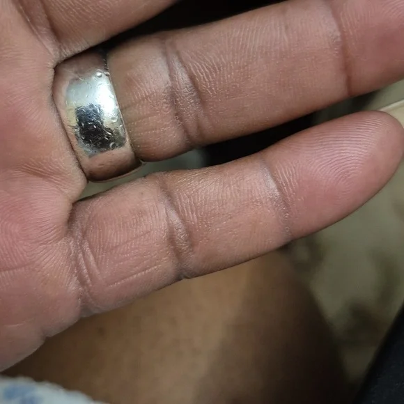 Sterling Silver And 14k Gold Smoked Topez Ring. - Picture 2 of 9